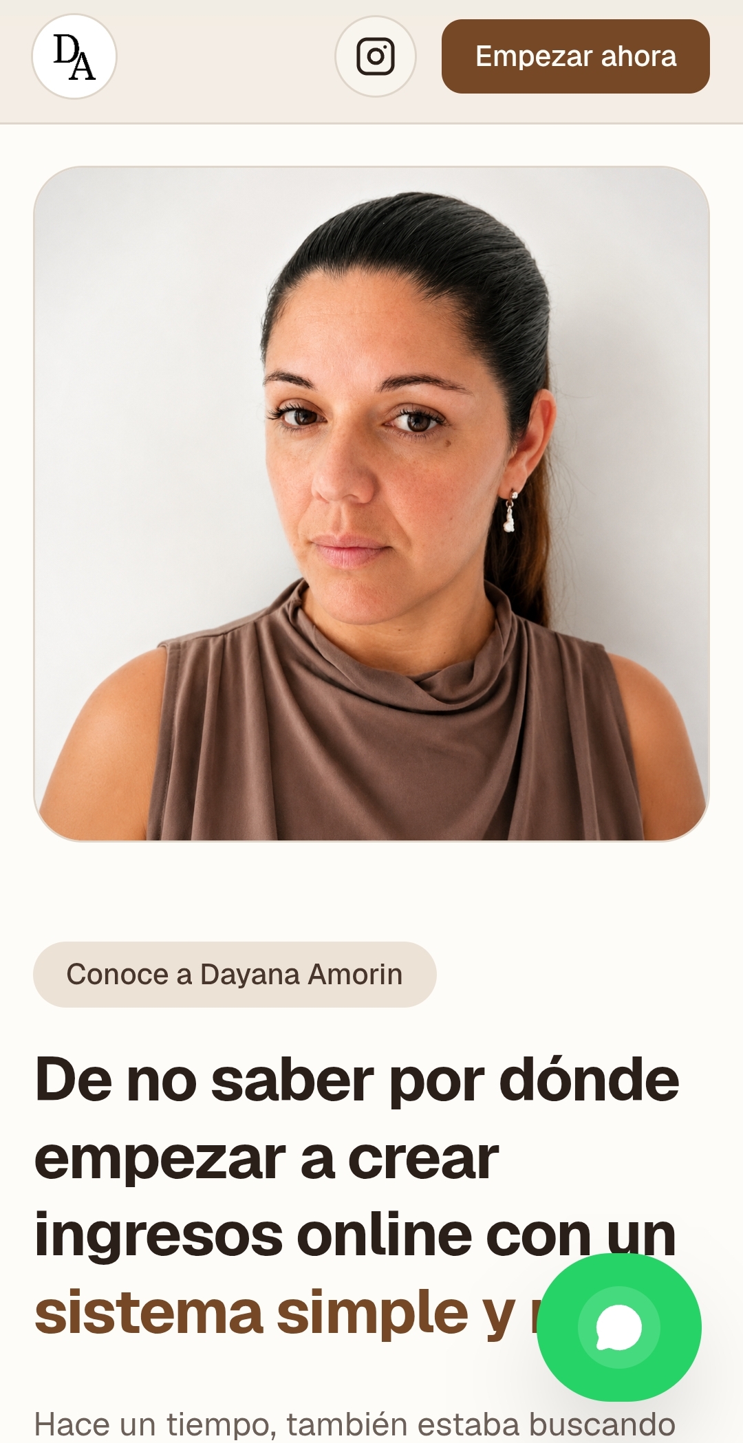 Dayana Amorín mobile